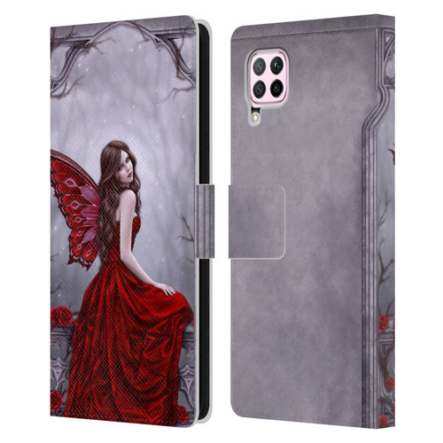 Rachel Anderson Fairies Winter Rose Leather Book Wallet Case Cover For Huawei Nova 6 SE / P40 Lite