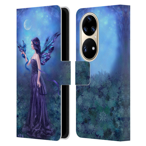 Rachel Anderson Fairies Iridescent Leather Book Wallet Case Cover For Huawei P50 Pro