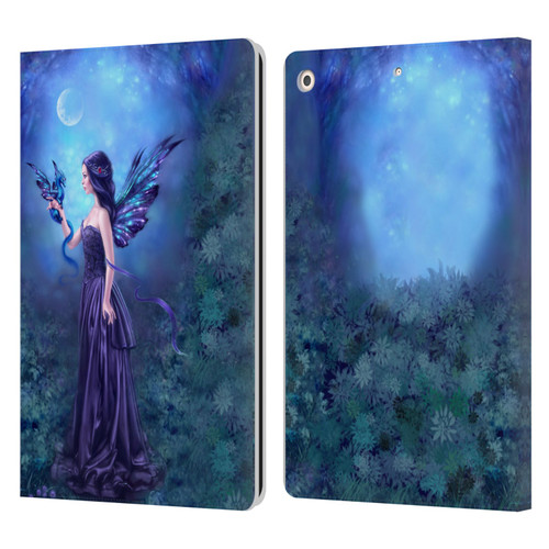 Rachel Anderson Fairies Iridescent Leather Book Wallet Case Cover For Apple iPad 10.2 2019/2020/2021