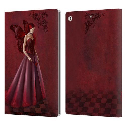 Rachel Anderson Fairies Queen Of Hearts Leather Book Wallet Case Cover For Apple iPad 10.2 2019/2020/2021
