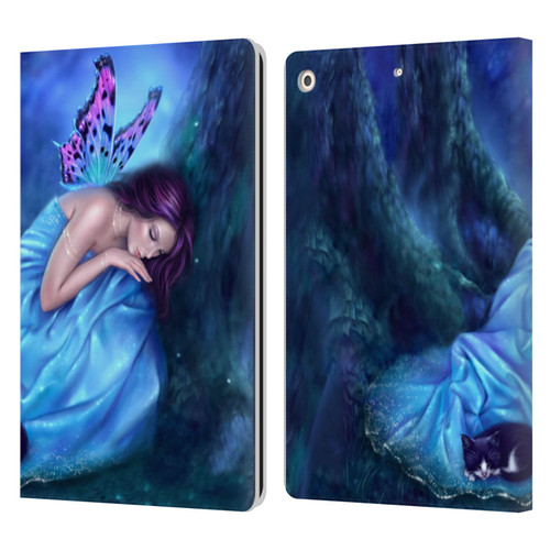 Rachel Anderson Fairies Serenity Leather Book Wallet Case Cover For Apple iPad 10.2 2019/2020/2021