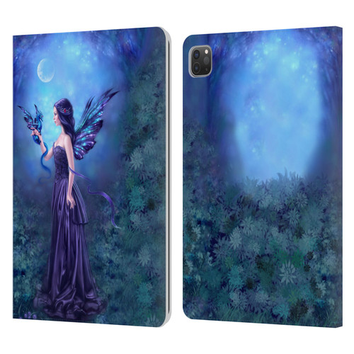 Rachel Anderson Fairies Iridescent Leather Book Wallet Case Cover For Apple iPad Pro 11 2020 / 2021 / 2022