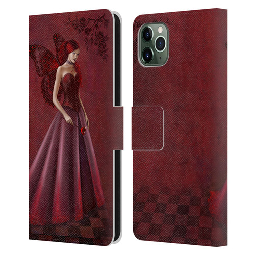 Rachel Anderson Fairies Queen Of Hearts Leather Book Wallet Case Cover For Apple iPhone 11 Pro Max