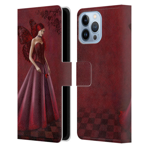 Rachel Anderson Fairies Queen Of Hearts Leather Book Wallet Case Cover For Apple iPhone 13 Pro Max