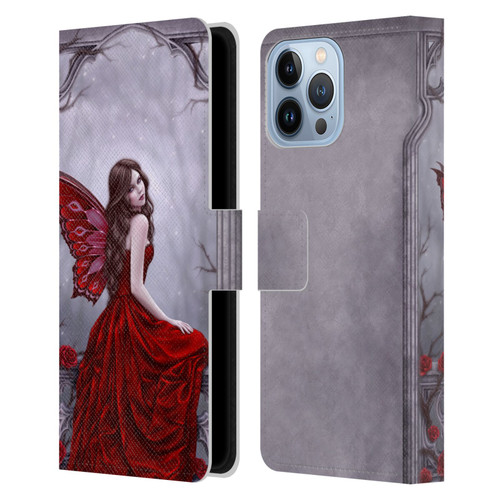 Rachel Anderson Fairies Winter Rose Leather Book Wallet Case Cover For Apple iPhone 13 Pro Max