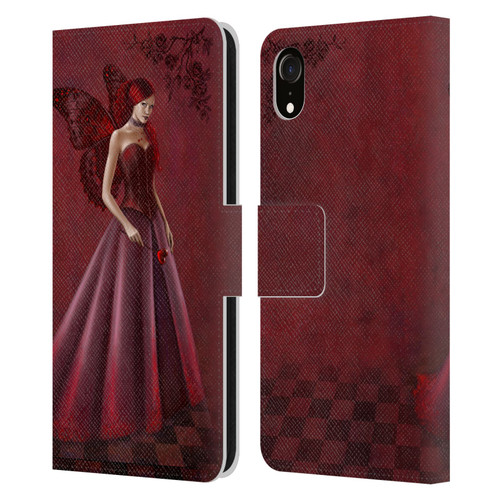 Rachel Anderson Fairies Queen Of Hearts Leather Book Wallet Case Cover For Apple iPhone XR