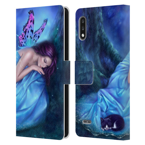 Rachel Anderson Fairies Serenity Leather Book Wallet Case Cover For LG K22