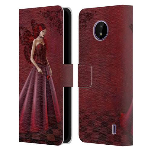 Rachel Anderson Fairies Queen Of Hearts Leather Book Wallet Case Cover For Nokia C10 / C20