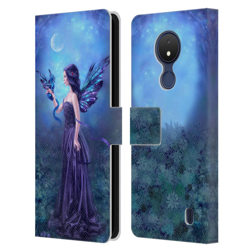 Rachel Anderson Fairies Iridescent Leather Book Wallet Case Cover For Nokia C21