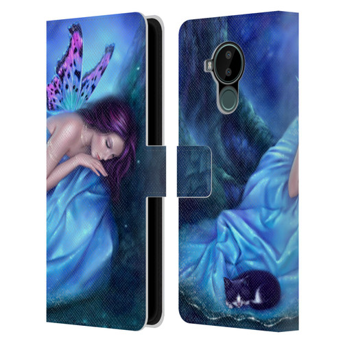 Rachel Anderson Fairies Serenity Leather Book Wallet Case Cover For Nokia C30