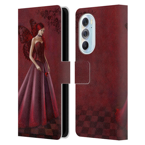 Rachel Anderson Fairies Queen Of Hearts Leather Book Wallet Case Cover For Motorola Edge X30