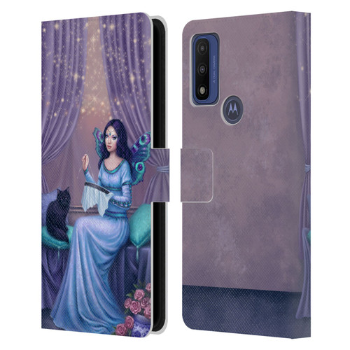 Rachel Anderson Fairies Ariadne Leather Book Wallet Case Cover For Motorola G Pure