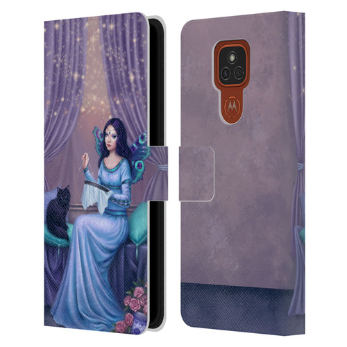 Rachel Anderson Fairies Ariadne Leather Book Wallet Case Cover For Motorola Moto E7 Plus