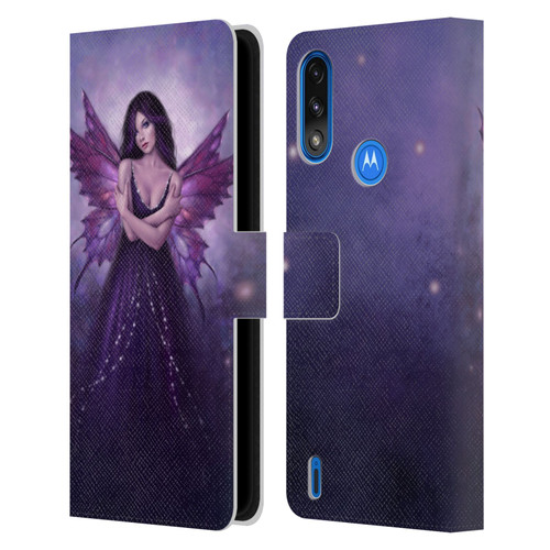 Rachel Anderson Fairies Mirabella Leather Book Wallet Case Cover For Motorola Moto E7 Power / Moto E7i Power