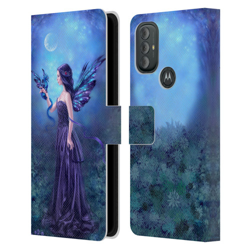 Rachel Anderson Fairies Iridescent Leather Book Wallet Case Cover For Motorola Moto G10 / Moto G20 / Moto G30