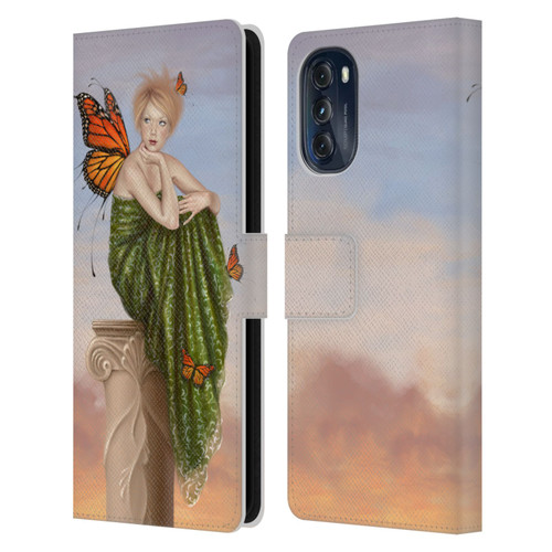 Rachel Anderson Fairies Sunrise Leather Book Wallet Case Cover For Motorola Moto G (2022)