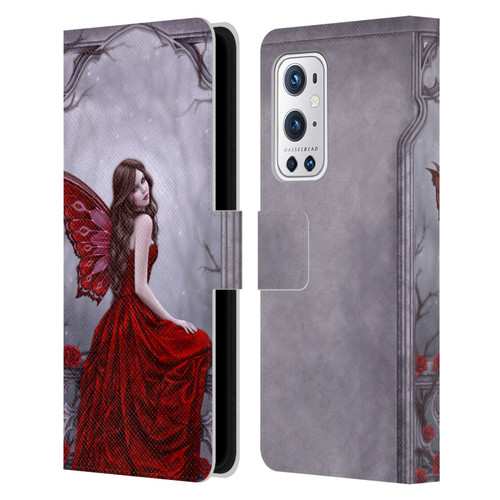 Rachel Anderson Fairies Winter Rose Leather Book Wallet Case Cover For OnePlus 9 Pro