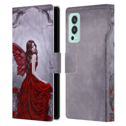 Rachel Anderson Fairies Winter Rose Leather Book Wallet Case Cover For OnePlus Nord 2 5G