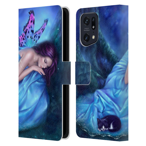 Rachel Anderson Fairies Serenity Leather Book Wallet Case Cover For OPPO Find X5