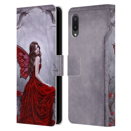 Rachel Anderson Fairies Winter Rose Leather Book Wallet Case Cover For Samsung Galaxy A02/M02 (2021)