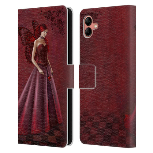 Rachel Anderson Fairies Queen Of Hearts Leather Book Wallet Case Cover For Samsung Galaxy A04 (2022)