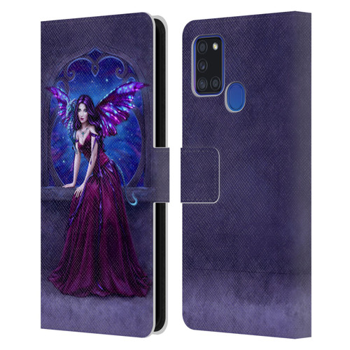 Rachel Anderson Fairies Andromeda Leather Book Wallet Case Cover For Samsung Galaxy A21s (2020)