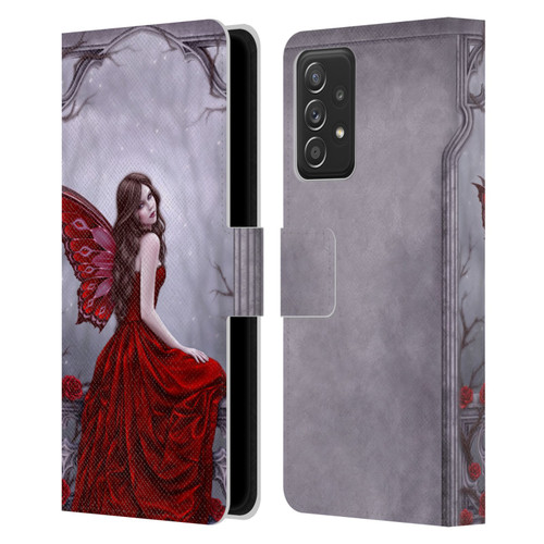 Rachel Anderson Fairies Winter Rose Leather Book Wallet Case Cover For Samsung Galaxy A53 5G (2022)
