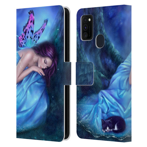 Rachel Anderson Fairies Serenity Leather Book Wallet Case Cover For Samsung Galaxy M30s (2019)/M21 (2020)