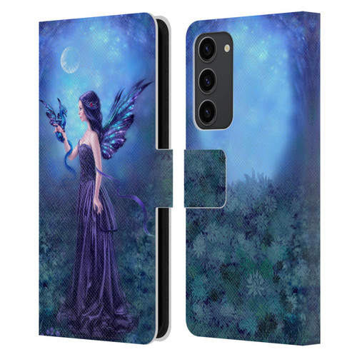 Rachel Anderson Fairies Iridescent Leather Book Wallet Case Cover For Samsung Galaxy S23+ 5G