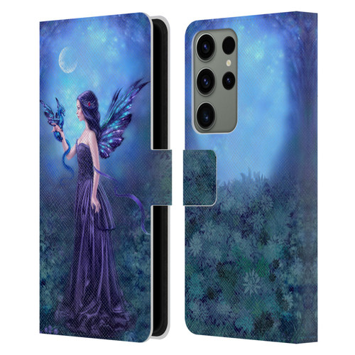 Rachel Anderson Fairies Iridescent Leather Book Wallet Case Cover For Samsung Galaxy S23 Ultra 5G