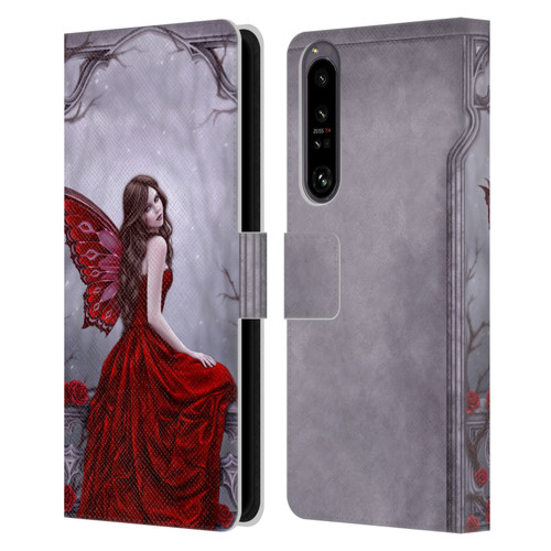 Rachel Anderson Fairies Winter Rose Leather Book Wallet Case Cover For Sony Xperia 1 IV