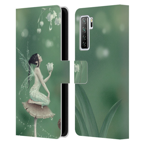 Rachel Anderson Pixies Lily Of The Valley Leather Book Wallet Case Cover For Huawei Nova 7 SE/P40 Lite 5G