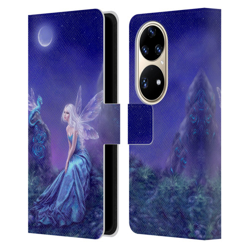 Rachel Anderson Pixies Luminescent Leather Book Wallet Case Cover For Huawei P50 Pro