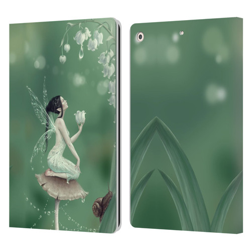 Rachel Anderson Pixies Lily Of The Valley Leather Book Wallet Case Cover For Apple iPad 10.2 2019/2020/2021