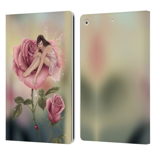 Rachel Anderson Pixies Rose Leather Book Wallet Case Cover For Apple iPad 10.2 2019/2020/2021