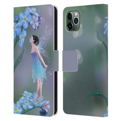 Rachel Anderson Pixies Forget Me Not Leather Book Wallet Case Cover For Apple iPhone 11 Pro Max