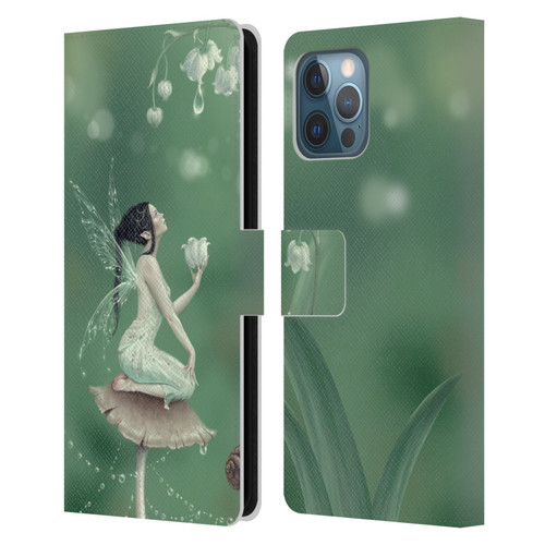 Rachel Anderson Pixies Lily Of The Valley Leather Book Wallet Case Cover For Apple iPhone 12 Pro Max
