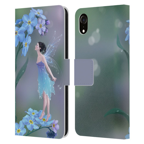 Rachel Anderson Pixies Forget Me Not Leather Book Wallet Case Cover For Apple iPhone XR