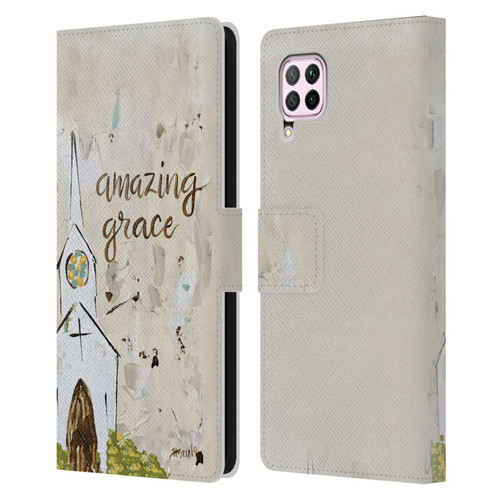 Haley Bush Church Painting Art Leather Book Wallet Case Cover For Huawei Nova 6 SE / P40 Lite