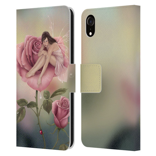 Rachel Anderson Pixies Rose Leather Book Wallet Case Cover For Apple iPhone XR