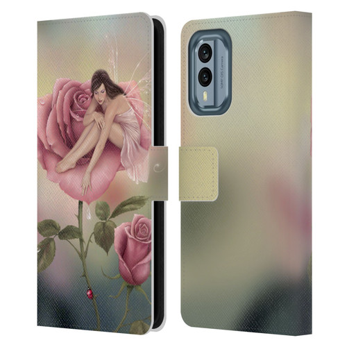 Rachel Anderson Pixies Rose Leather Book Wallet Case Cover For Nokia X30