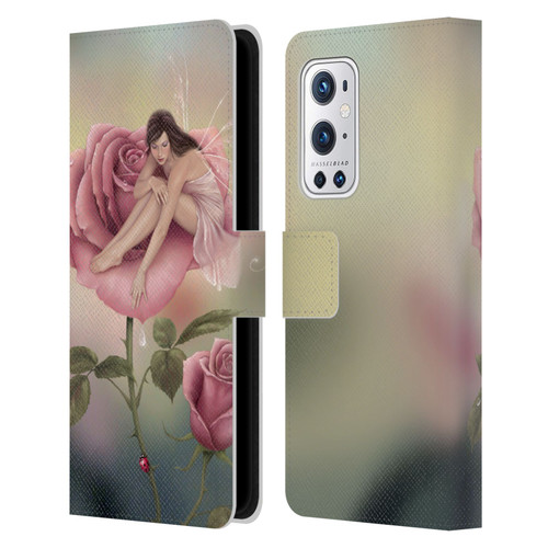 Rachel Anderson Pixies Rose Leather Book Wallet Case Cover For OnePlus 9 Pro