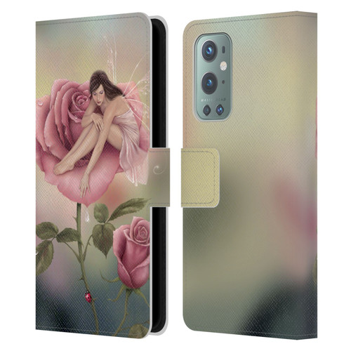 Rachel Anderson Pixies Rose Leather Book Wallet Case Cover For OnePlus 9