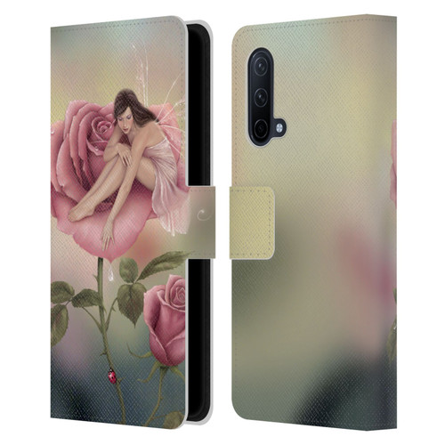 Rachel Anderson Pixies Rose Leather Book Wallet Case Cover For OnePlus Nord CE 5G