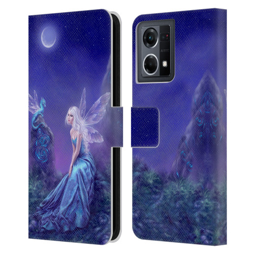 Rachel Anderson Pixies Luminescent Leather Book Wallet Case Cover For OPPO Reno8 4G