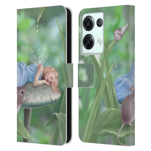 Rachel Anderson Pixies Sweet Dreams Leather Book Wallet Case Cover For OPPO Reno8 Pro