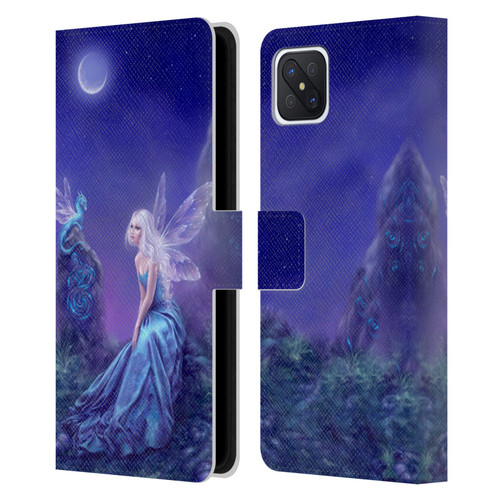 Rachel Anderson Pixies Luminescent Leather Book Wallet Case Cover For OPPO Reno4 Z 5G