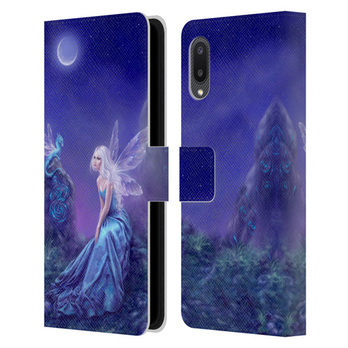 Rachel Anderson Pixies Luminescent Leather Book Wallet Case Cover For Samsung Galaxy A02/M02 (2021)
