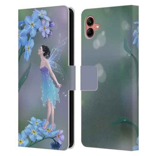 Rachel Anderson Pixies Forget Me Not Leather Book Wallet Case Cover For Samsung Galaxy A04 (2022)
