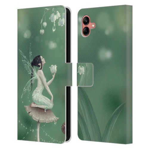 Rachel Anderson Pixies Lily Of The Valley Leather Book Wallet Case Cover For Samsung Galaxy A04 (2022)